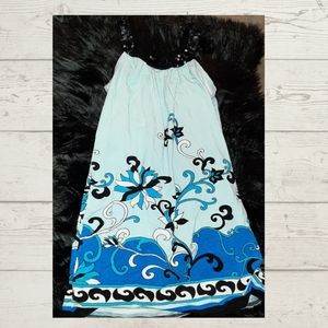 Flowers by Zoe Blue and Black Dress with Sequins